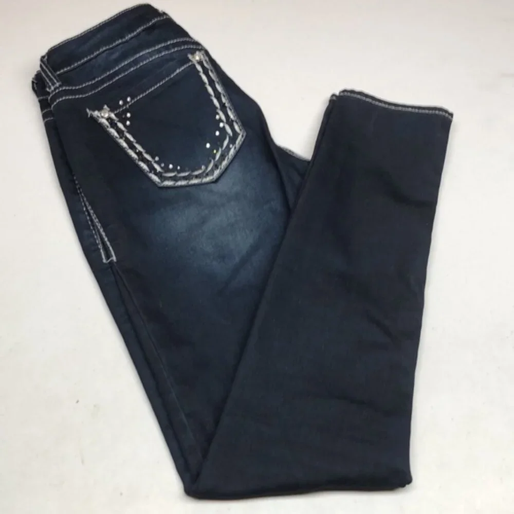HYDRAULIC MID-RISE SKINNY STRETCH JEANS 6/28x32 ⭐️
